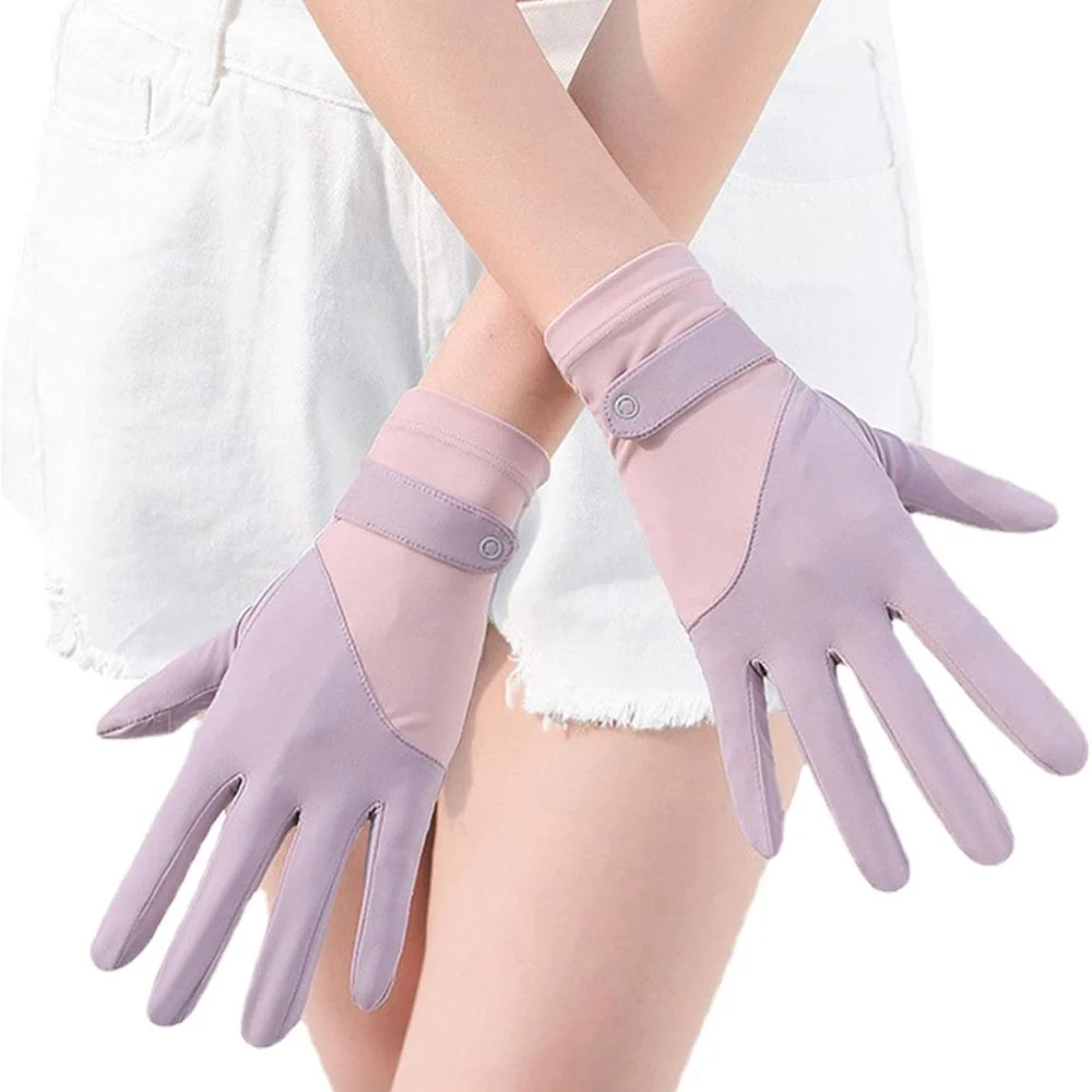 Womens Breathable UV Sun Protection Driving Gloves - Image 7