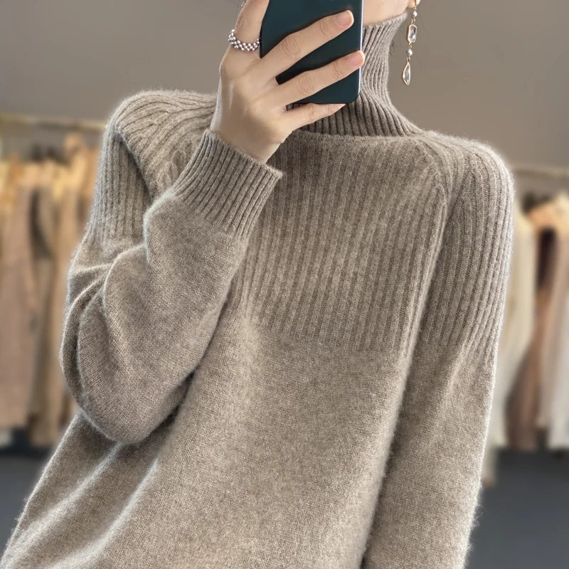 Women's Cashmere Sweater Turtleneck - Image 10