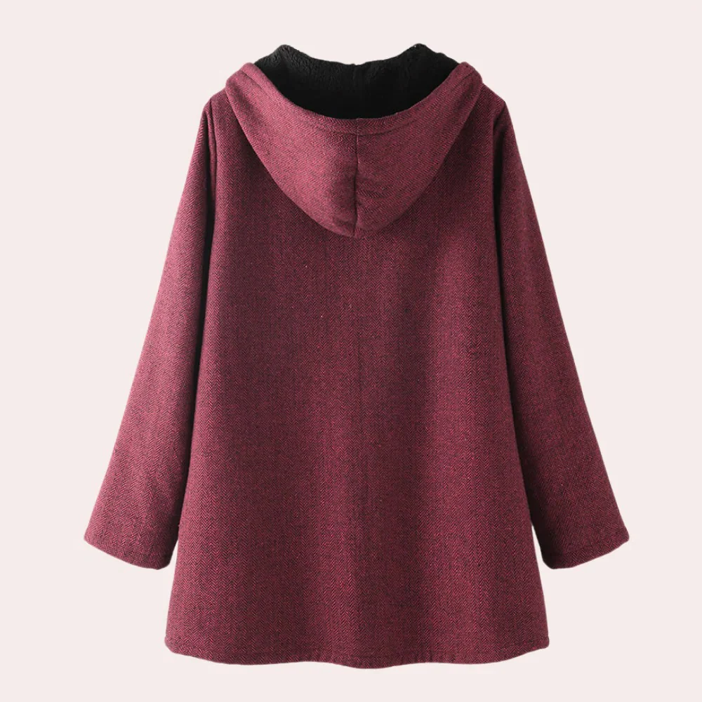 Women's Casual Warm Hooded Jacket - Image 2