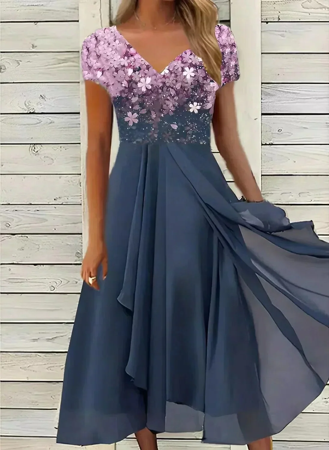 Women's Chiffon Party Dress - Image 4