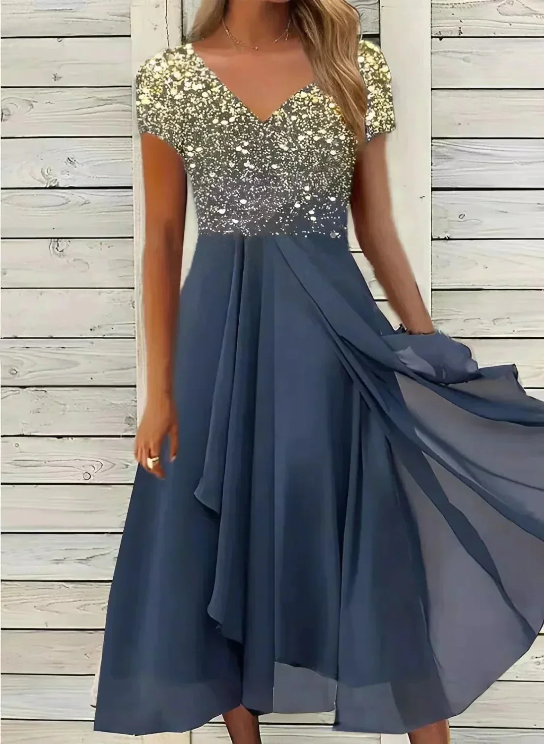 Women's Chiffon Party Dress - Image 6