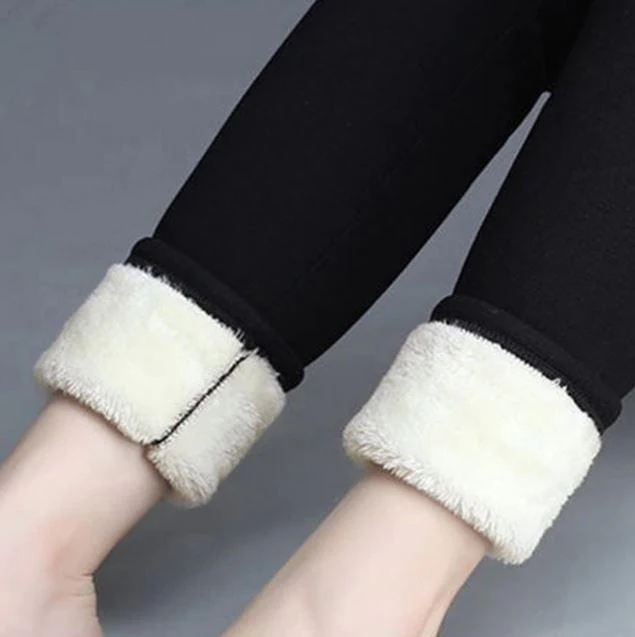 Women's fleece winter leggings - Image 12