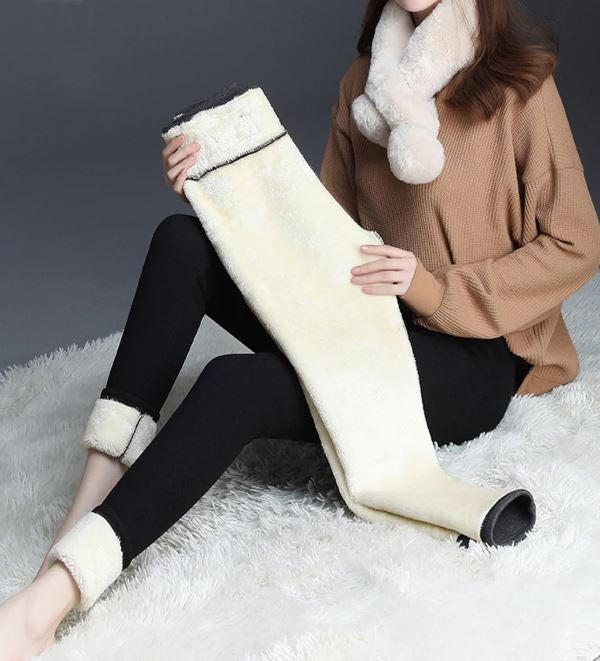 Women's fleece winter leggings - Image 19