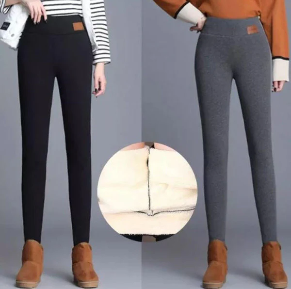 Women's fleece winter leggings - Image 3