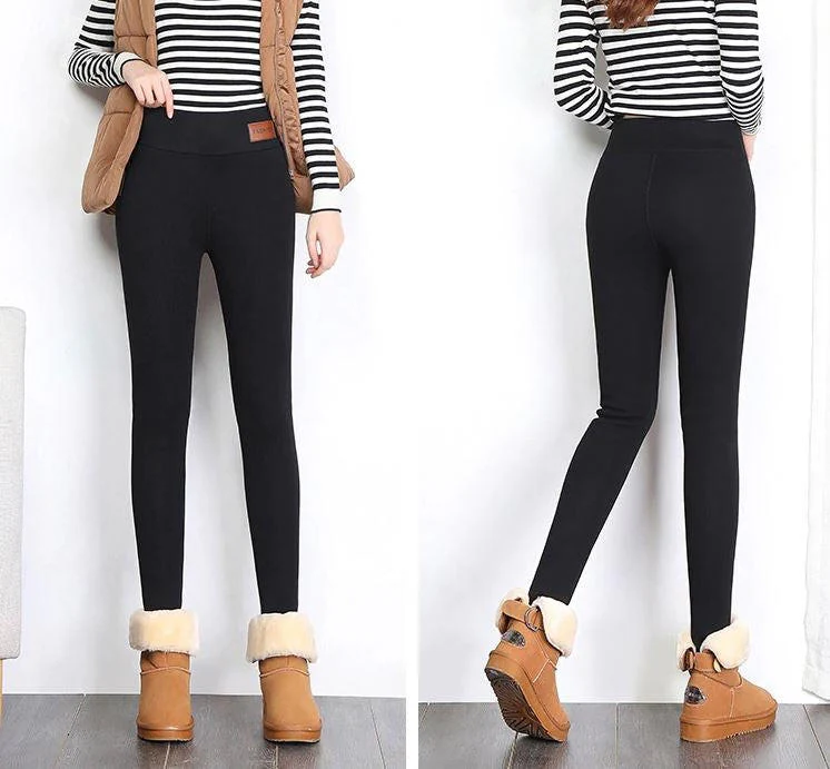 Women's fleece winter leggings - Image 6