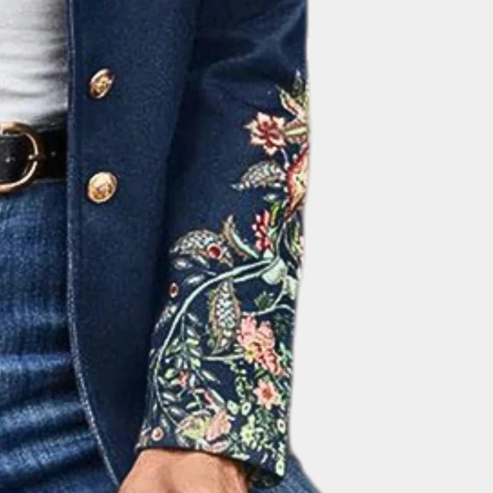 Women's Floral Blazer - Image 4
