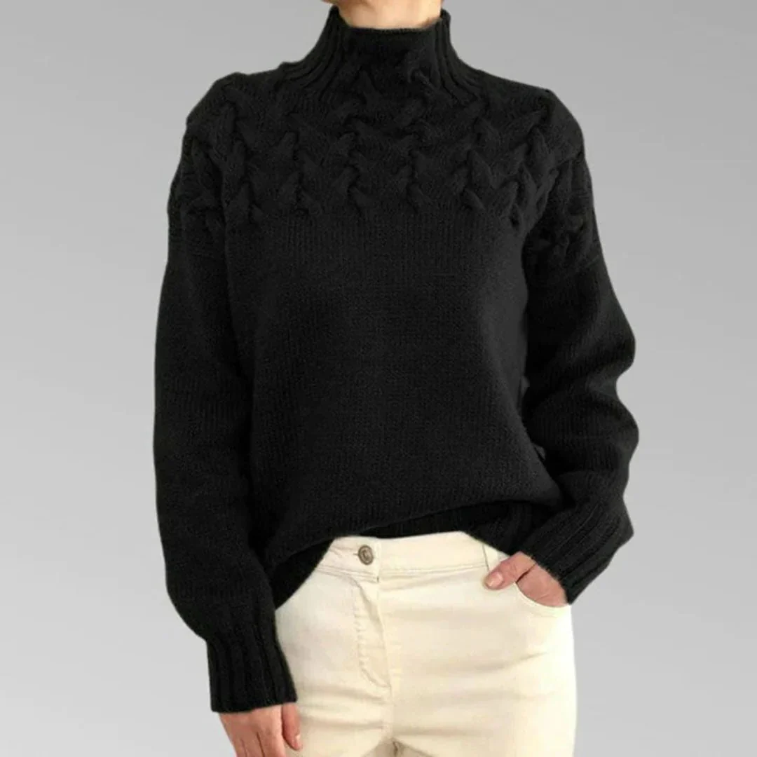 Women's Knitted Turtleneck Sweater - Image 12