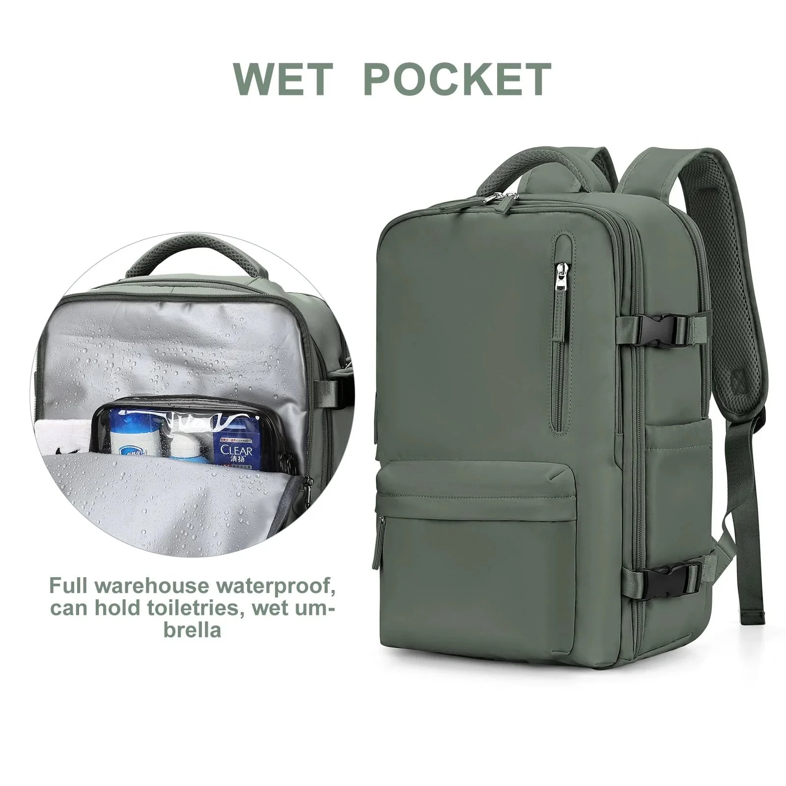 Women's large waterproof hiking backpack - Image 5