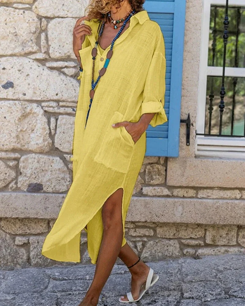 Women's Linen Dress - Image 2