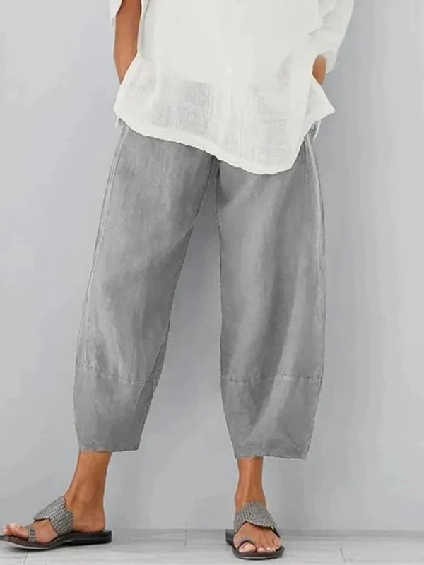 Women's Linen Leisure Pants - Image 2