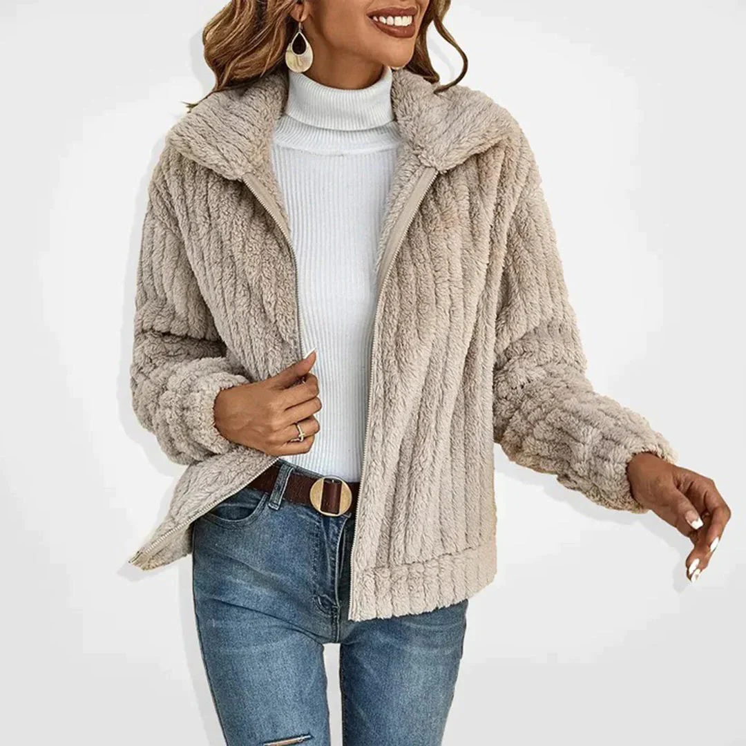 Women's Long Elegance Fleece Cardigan - Image 2