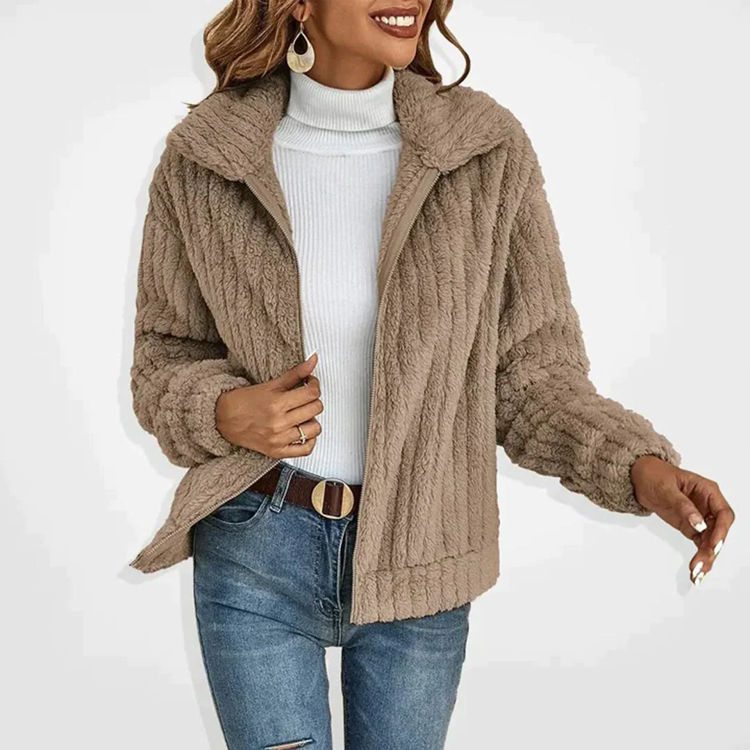 Women's Long Elegance Fleece Cardigan - Image 4