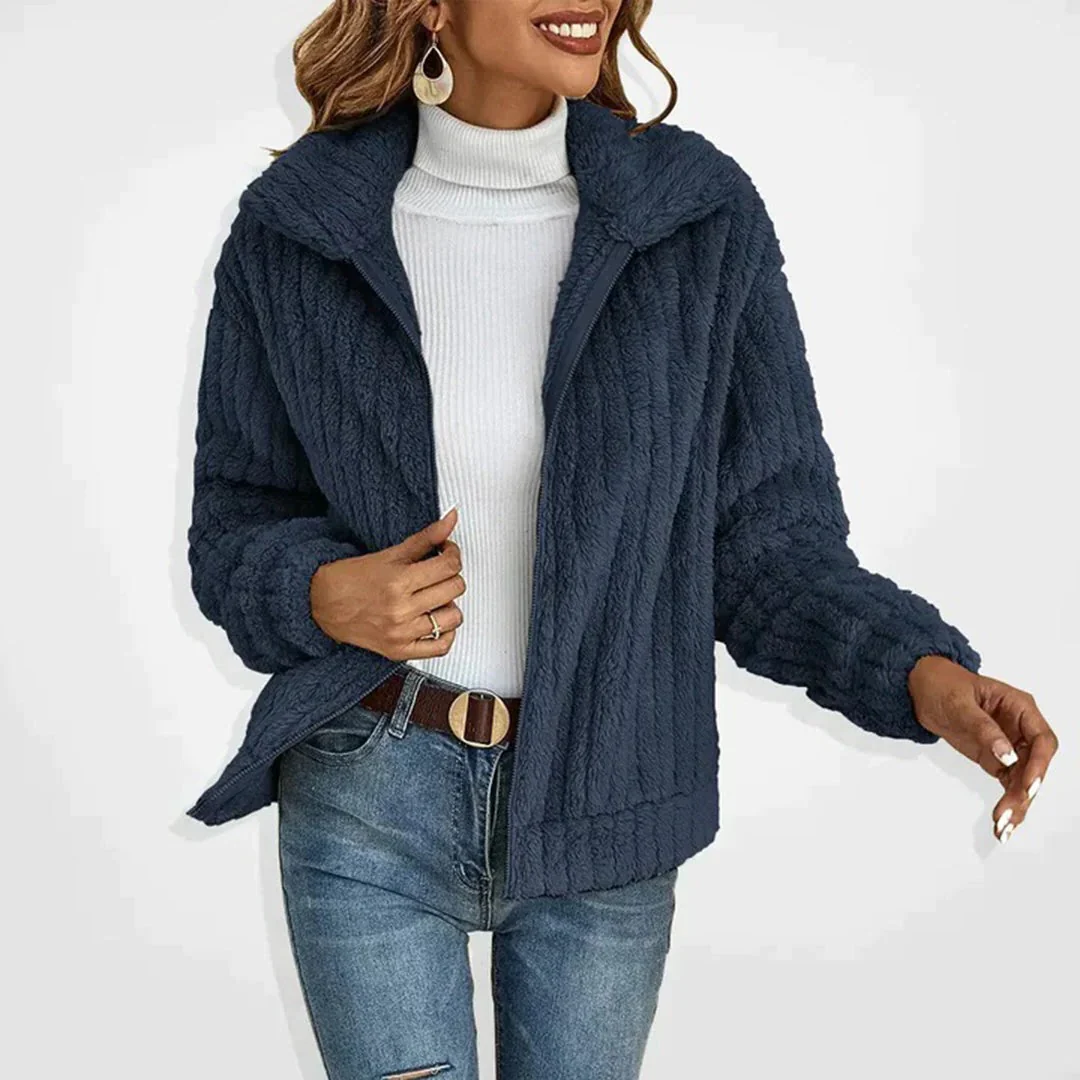 Women's Long Elegance Fleece Cardigan - Image 5