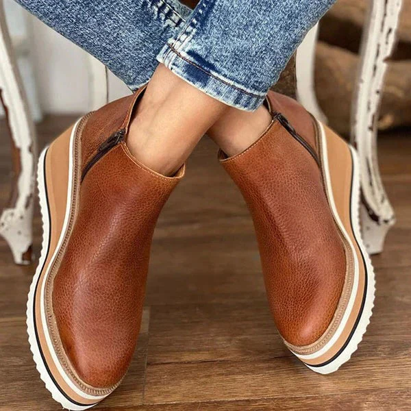 Women's Low Ankle Boots - Image 4