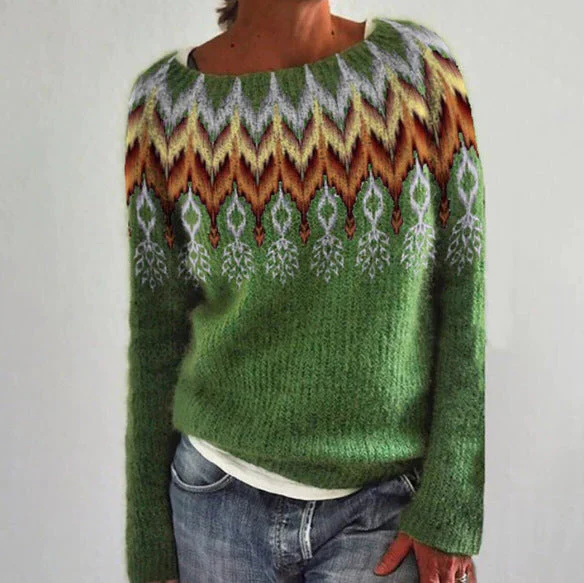 Women's retro sweater - Image 6