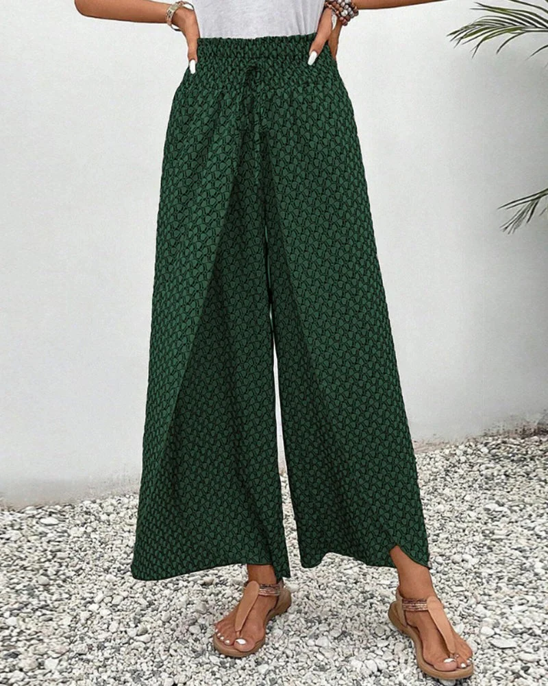 Women's Trousers With Geometric Print - Image 7