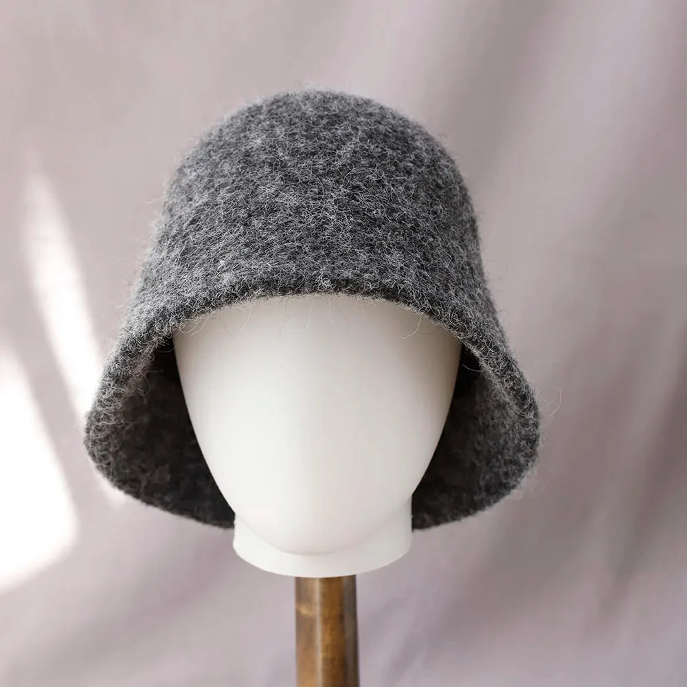 Women's Winter Wool Bucket Hat - Image 4