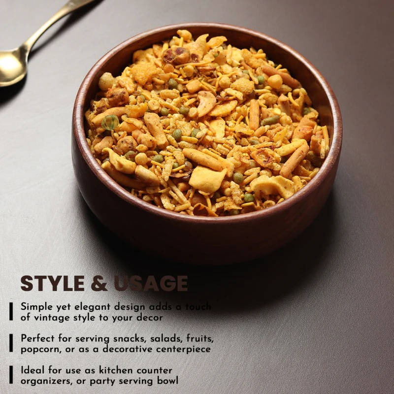 Wood Bowls For Food - Image 2