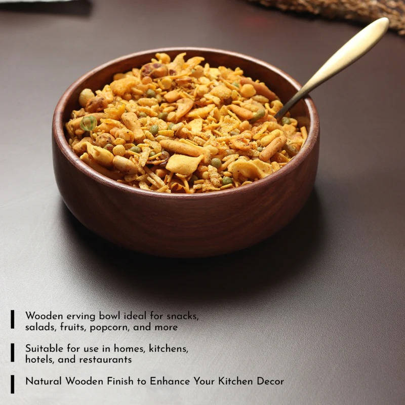 Wood Bowls For Food - Image 3