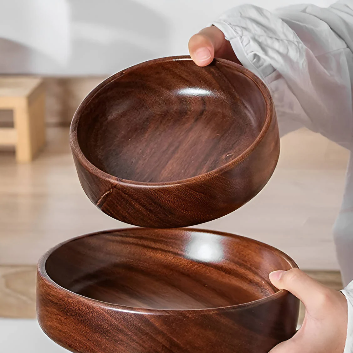 Wood Bowls For Food - Image 4