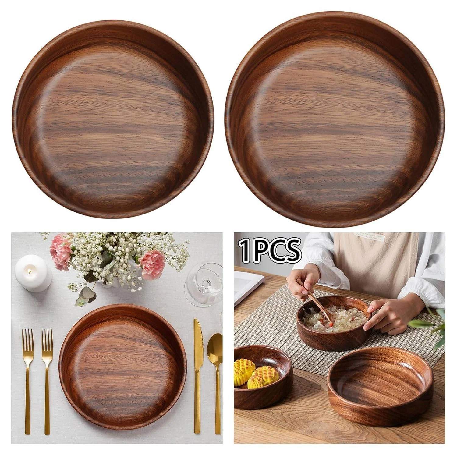Wood Bowls For Food - Image 7