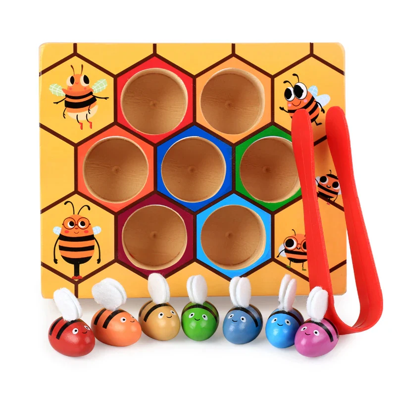 Wooden Beehive Montessori Game - Image 2