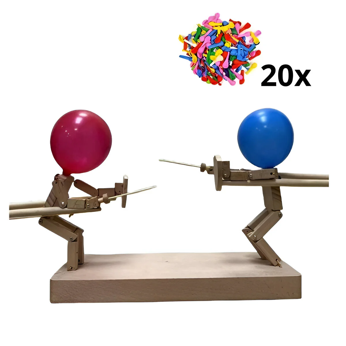 Wooden fencing puppets game - Image 3