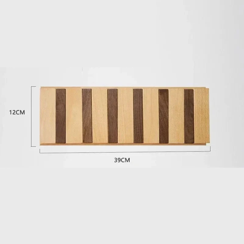 Wooden Wall-Mounted Coat Rack and Coat Hook - Image 2