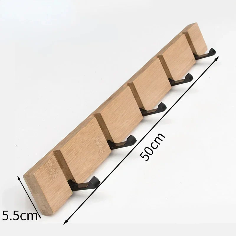 Wooden Wall-Mounted Coat Rack with Hidden Coat Hook - Image 5