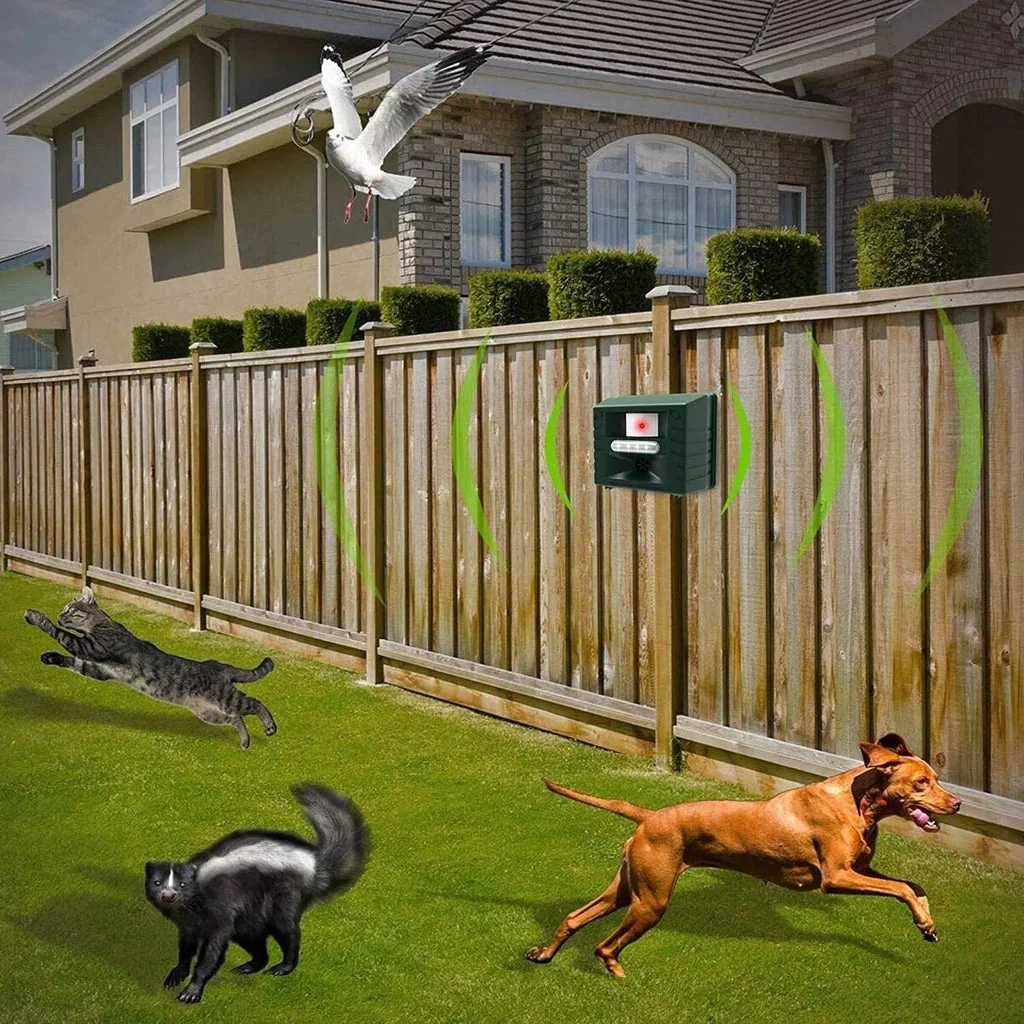Ultrasonic Bird Repeller for Woodpeckers Outdoor Pest Control Device - Image 7