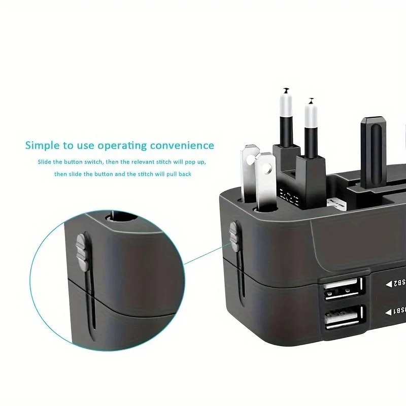 Worldwide Travel Adapter with Dual USB Charging Ports - Image 8