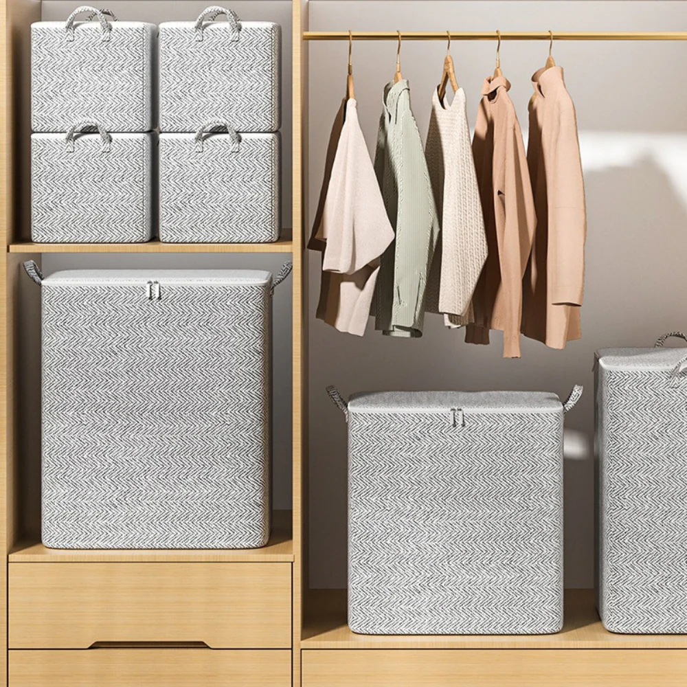 XL Clothes Storage Container Box with Handles - Image 2